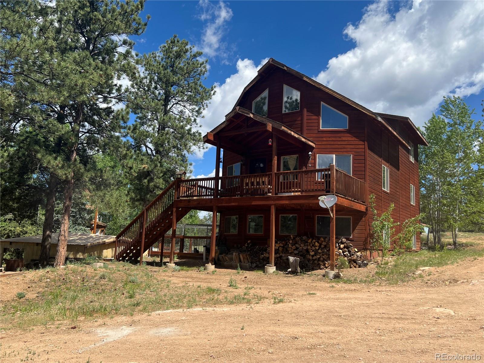 a front view of a house