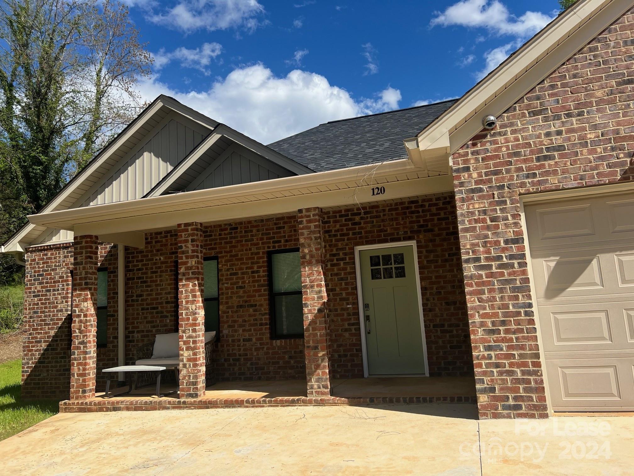 a front view of a house