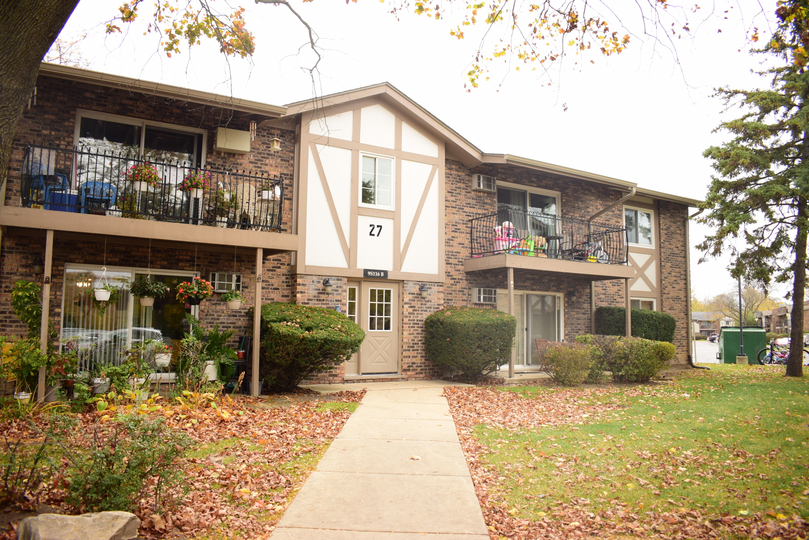 a front view of a house