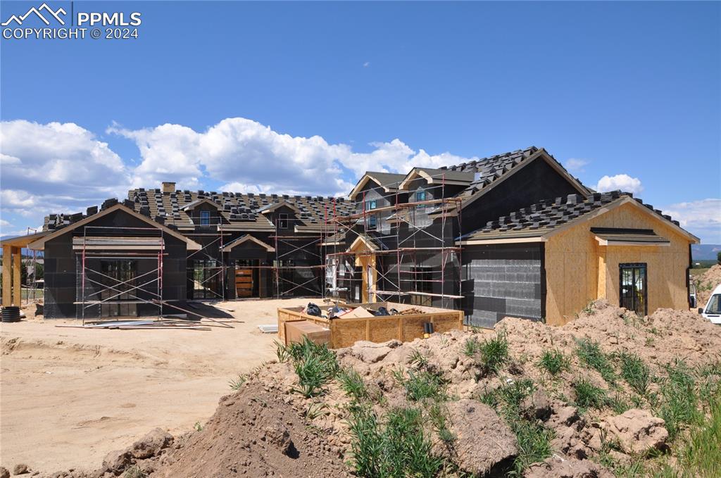 View of property in mid-construction