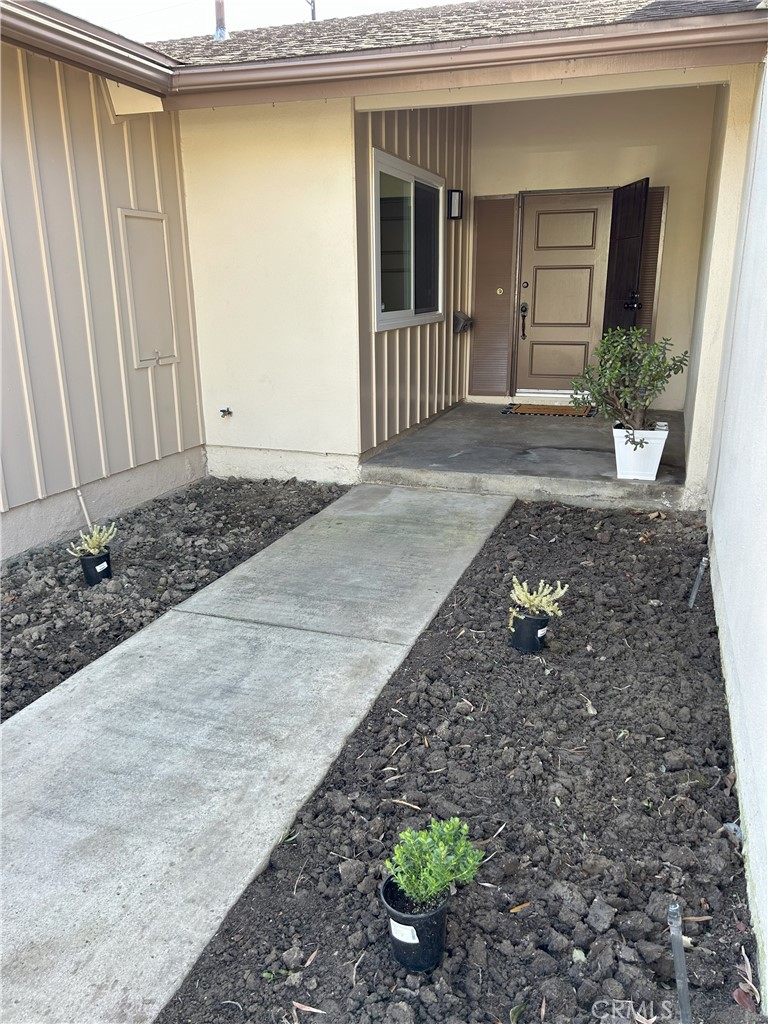 Entry way (new landscaping underway with help from HOA)