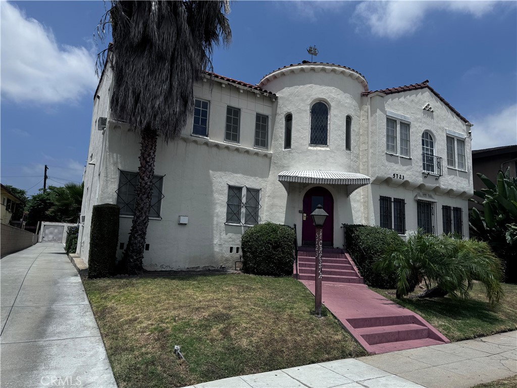 a front view of a house