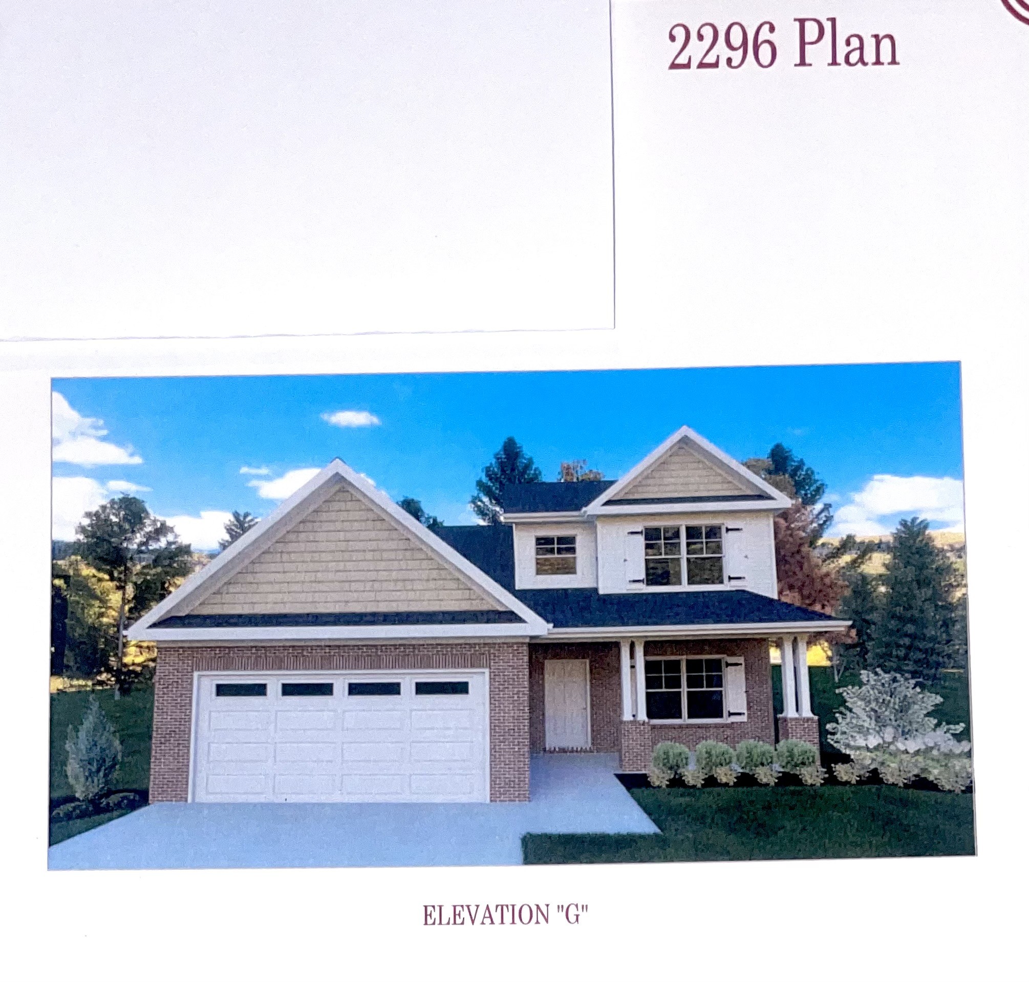 *STOCK PHOTO* of exterior rendering for 2296 elevation "G"