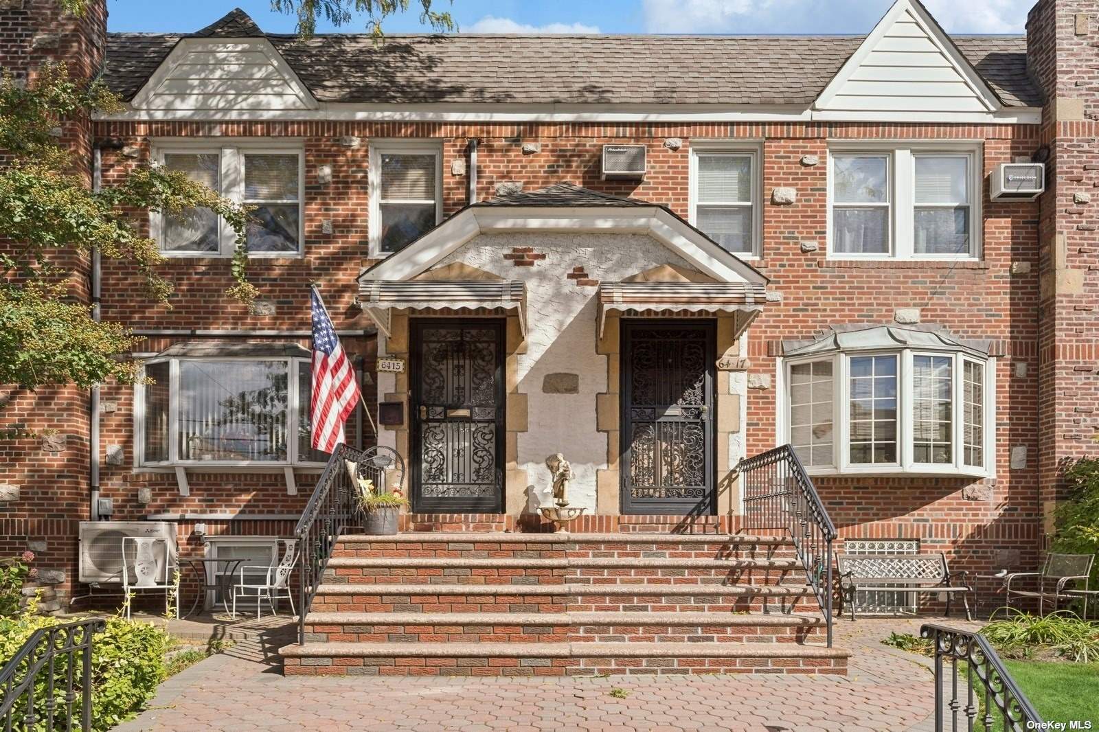 a front view of a house