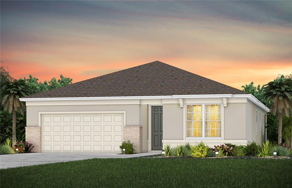 Exterior Design. Artistic rendering for this new construction home. Pictures are for illustrative purposes only. Elevations, colors and options may vary.