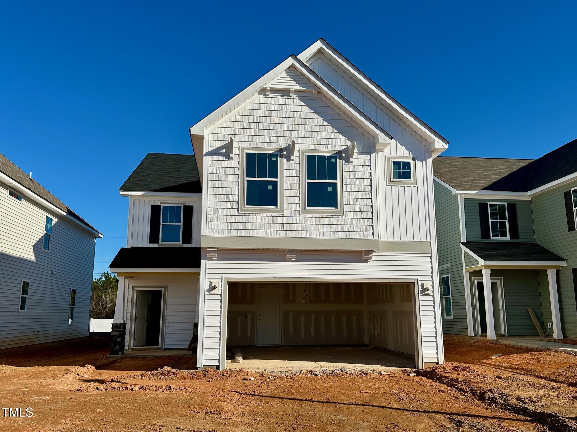 a front view of a house