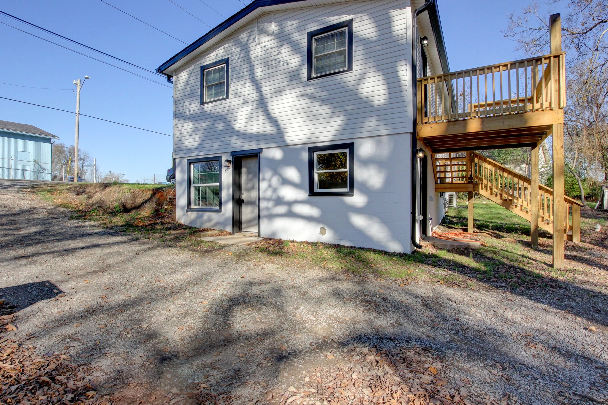 a view of a house with a patio