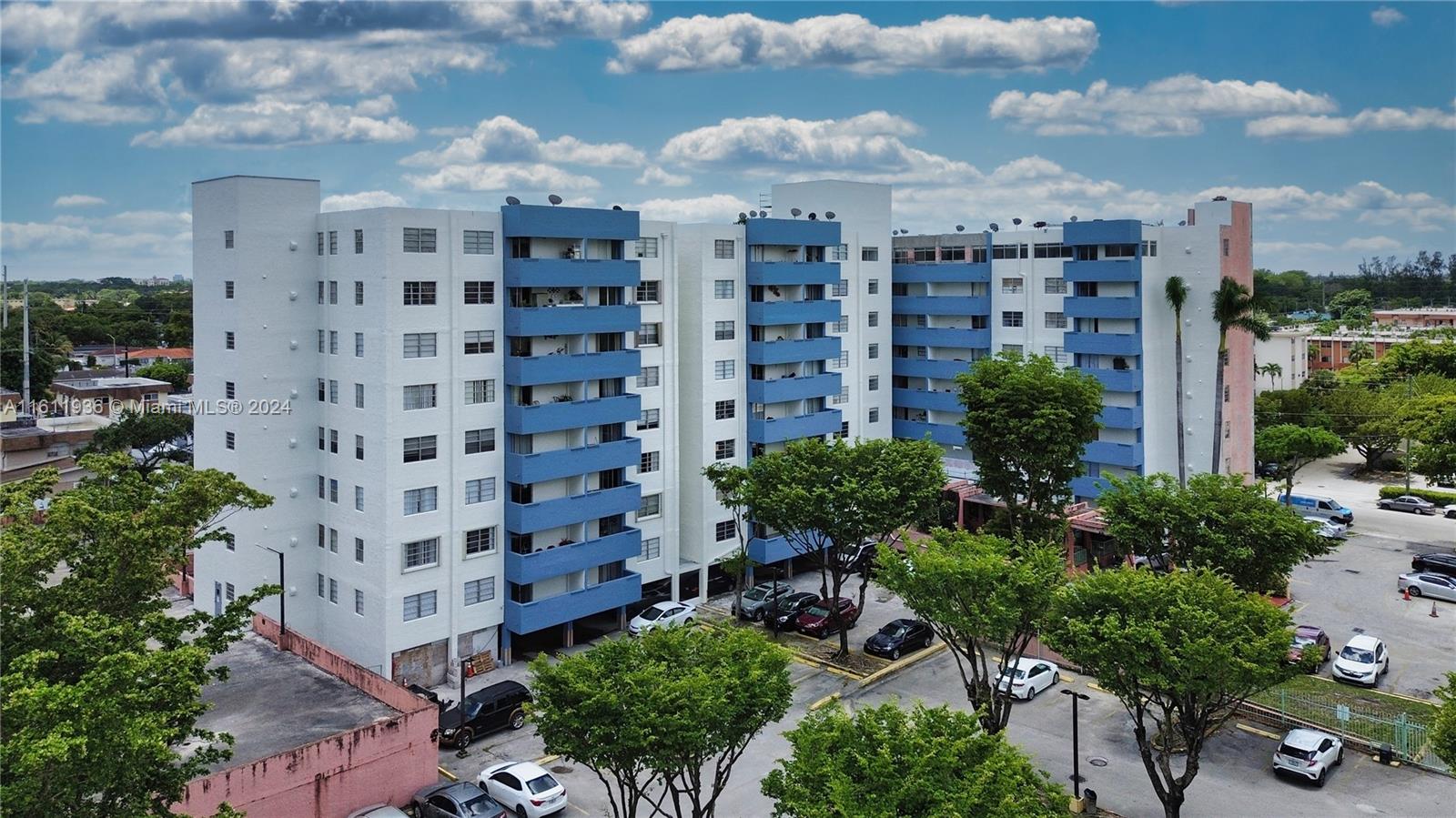 a view of a buildings