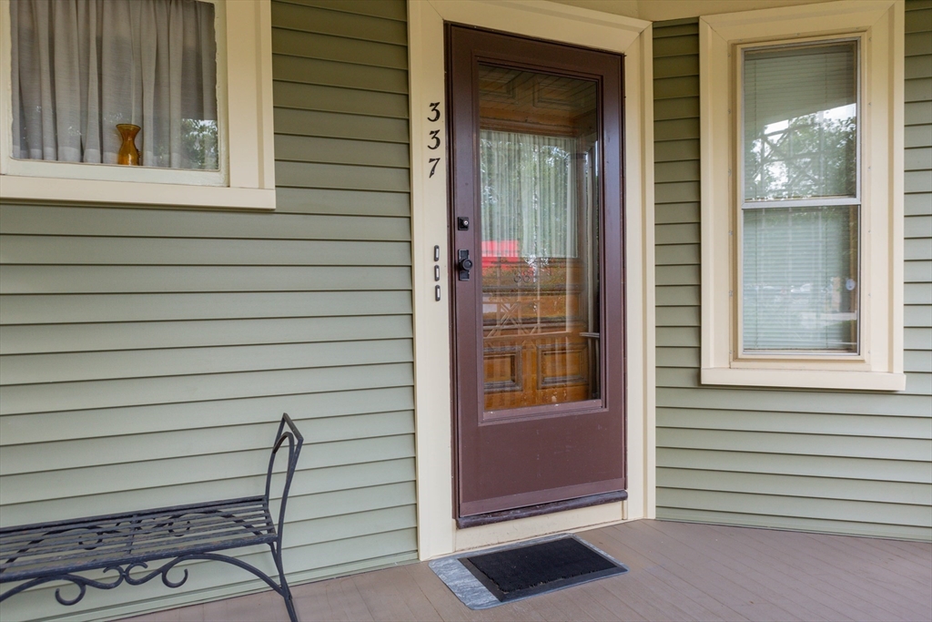 a view of front door of house