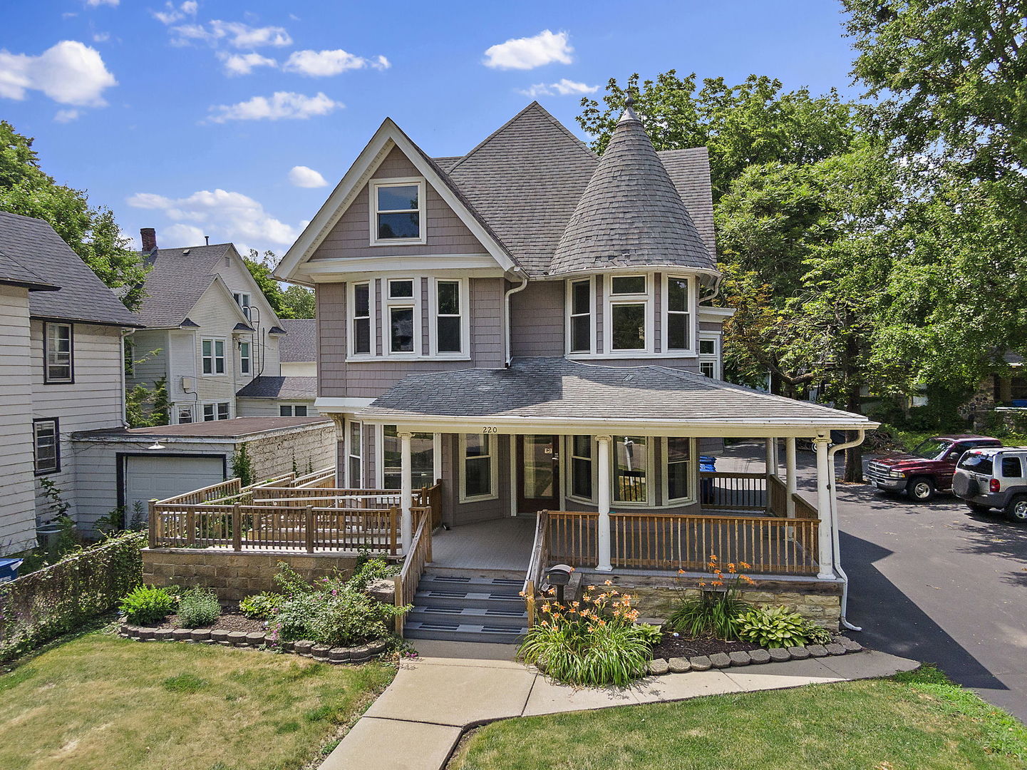 a aerial view of a house