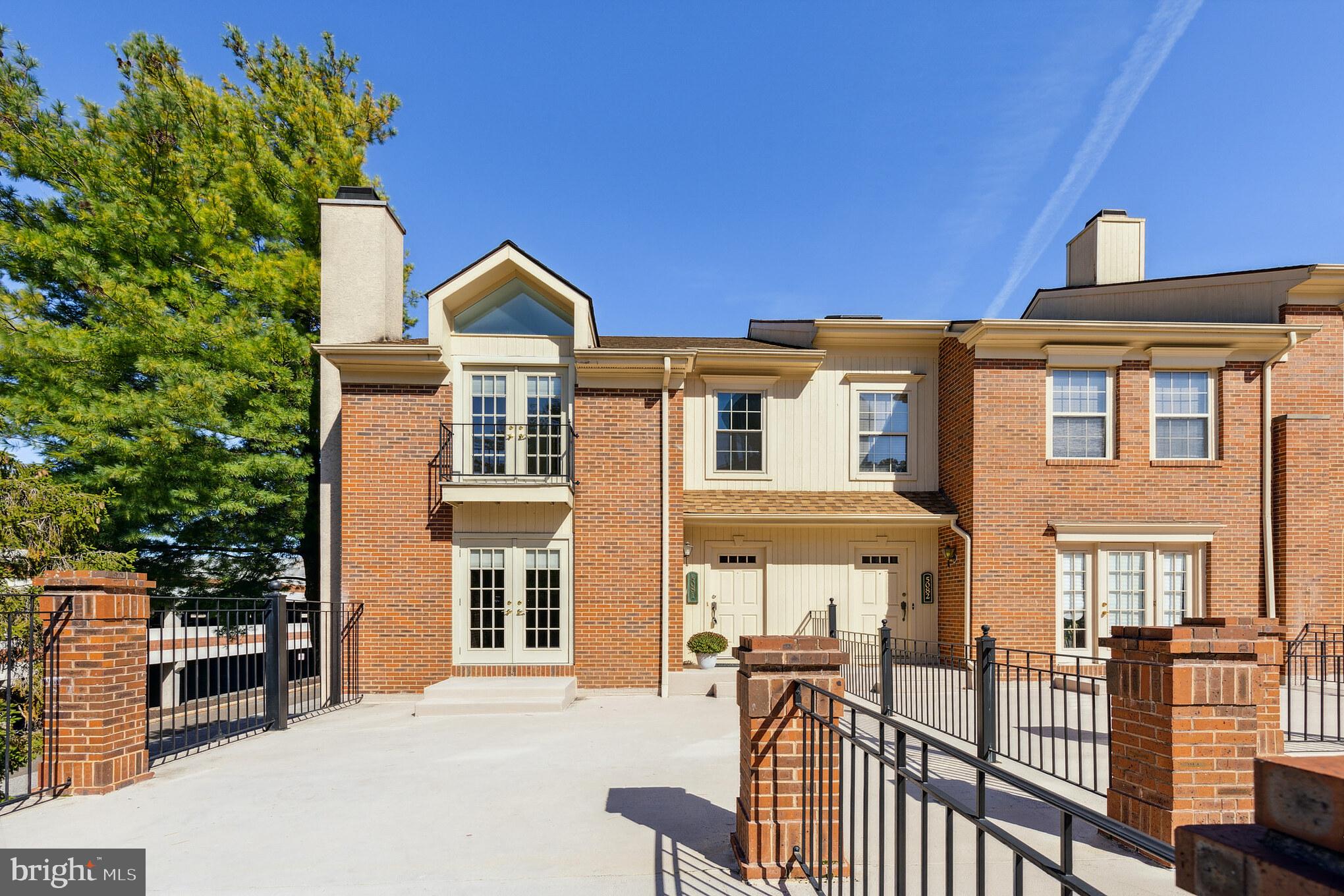 a front view of a house with balcony