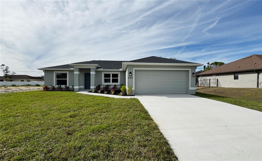 front view of house with a yard