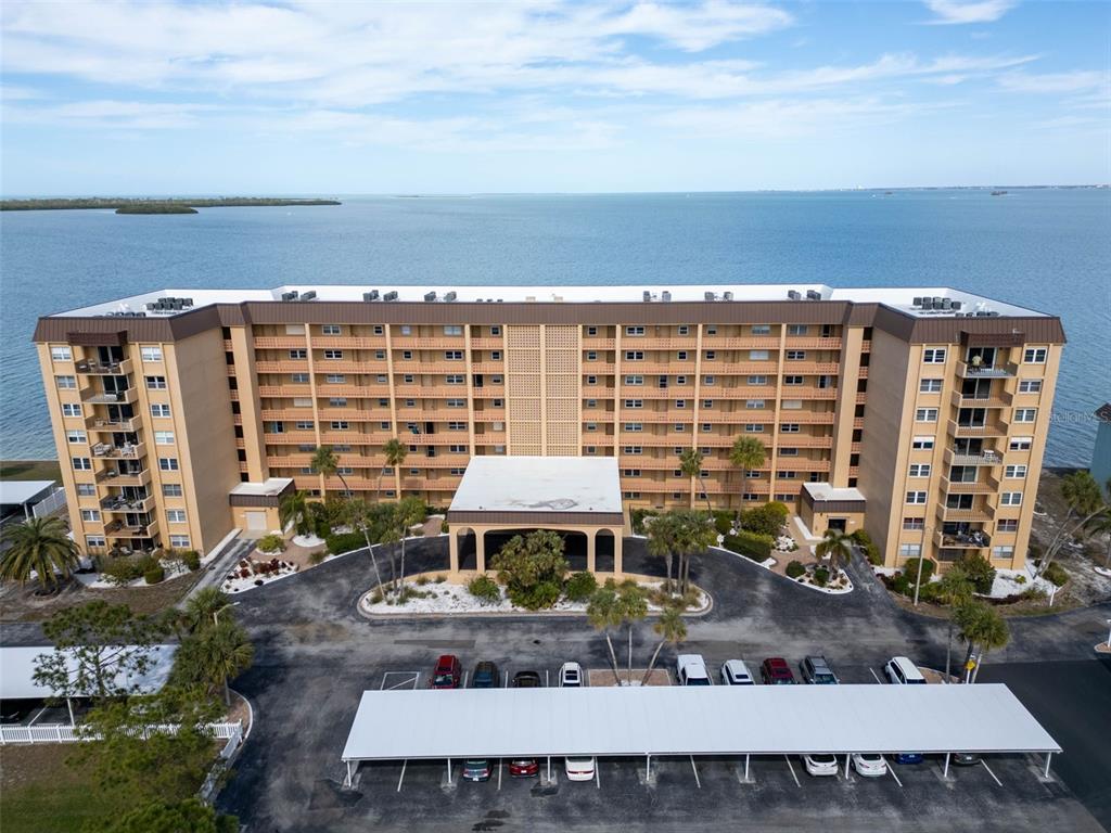 a view of a building with outdoor space