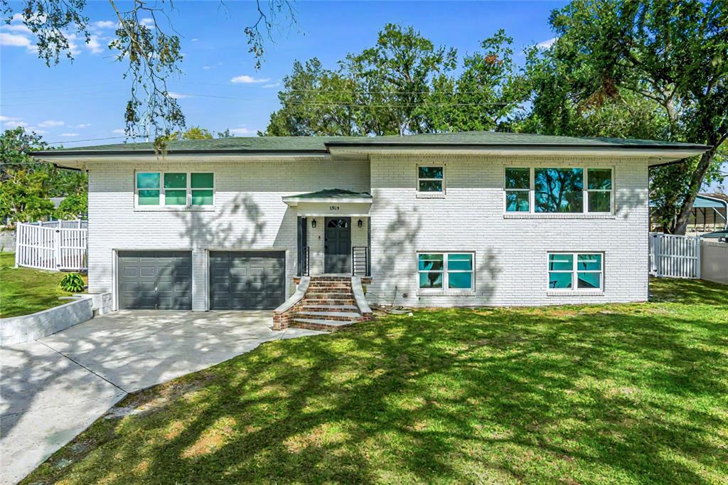 front view of house with a yard