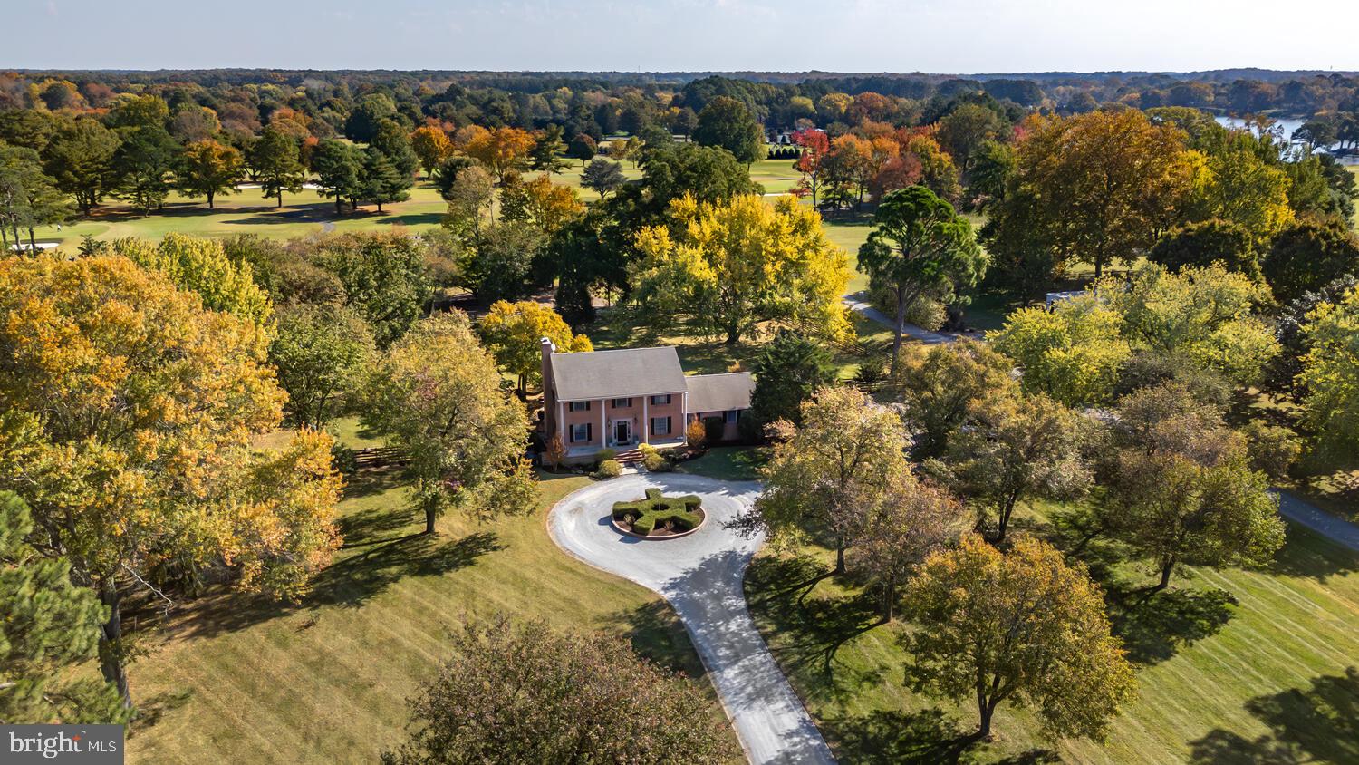 an aerial view of residential house with outdoor space