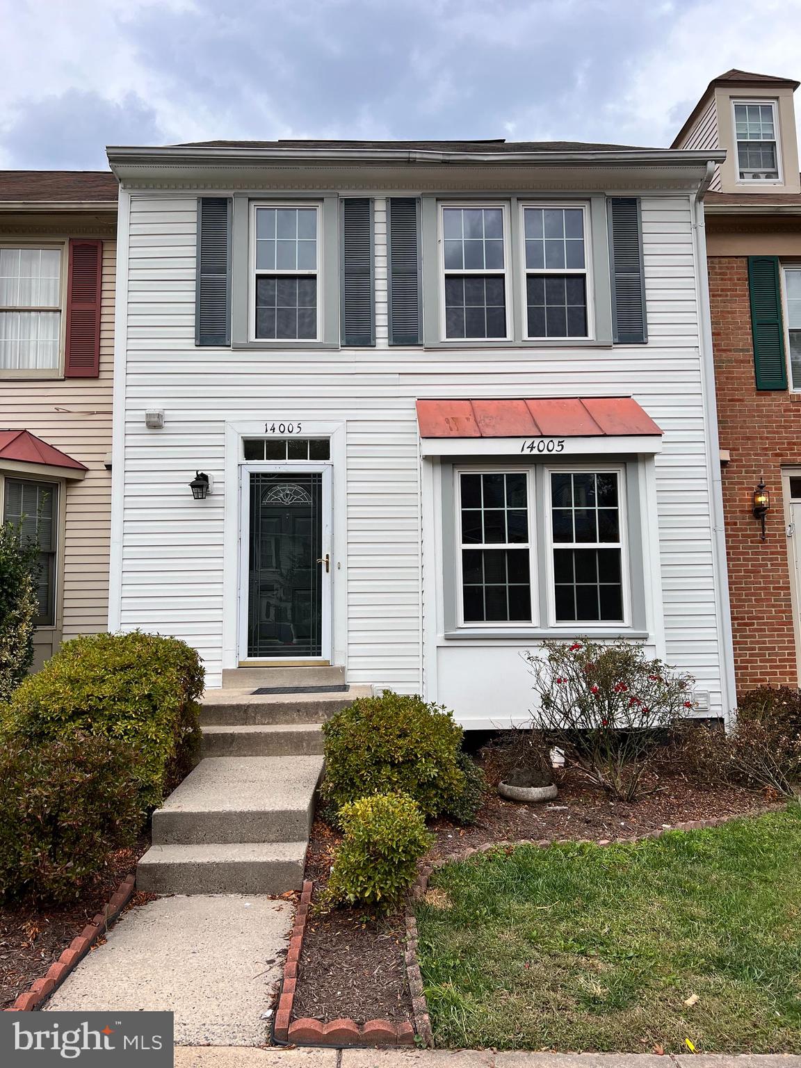 a front view of a house