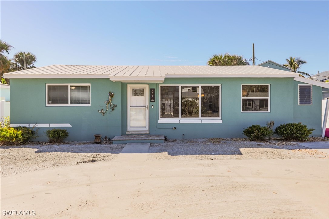 a front view of a house