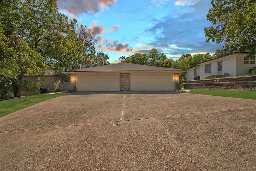 a backyard of a house