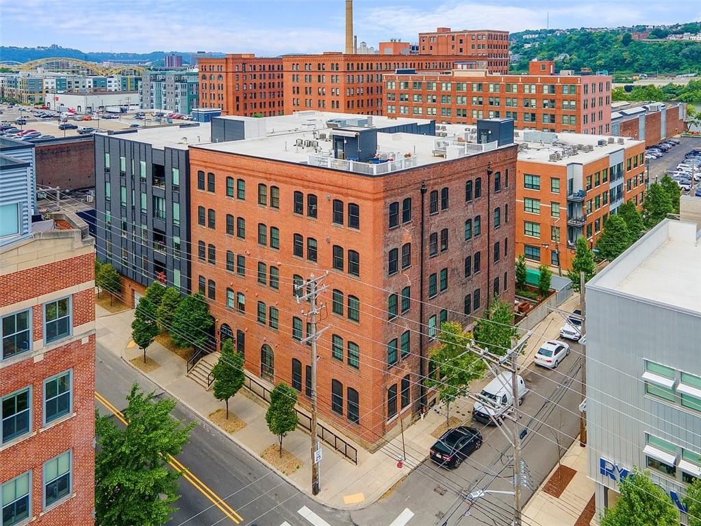 a view of a building with a city view