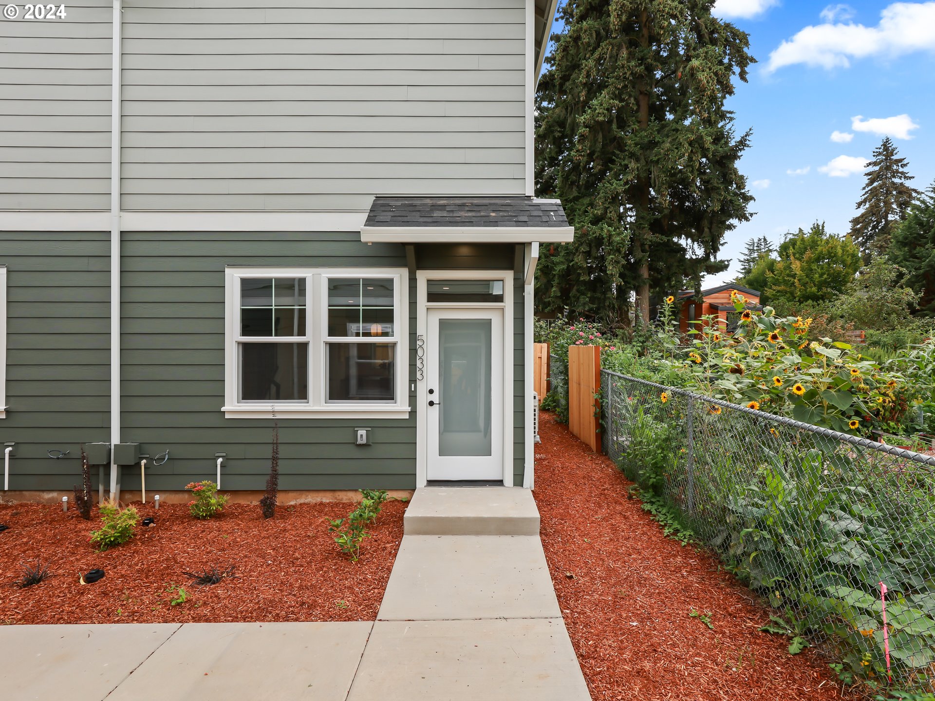 a front view of a house with a porch