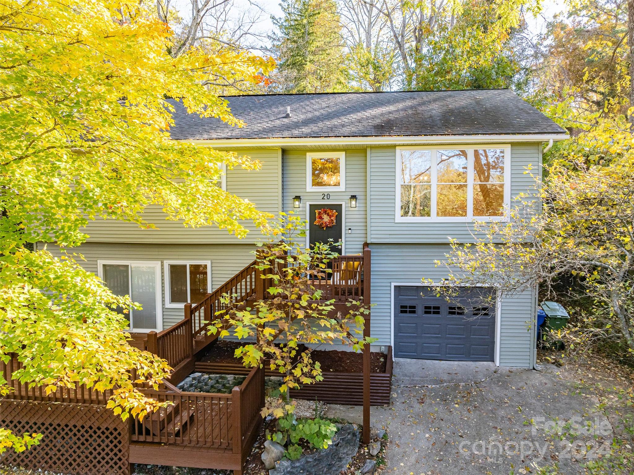 front view of house with a yard