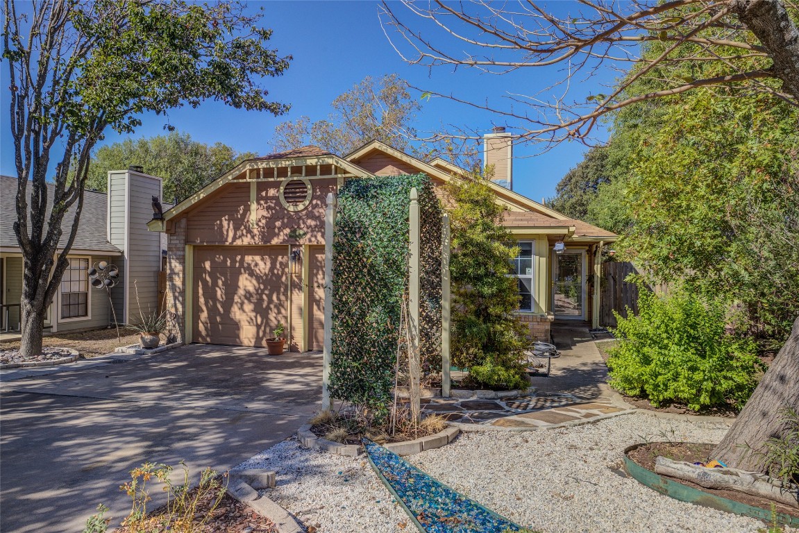 a front view of a house