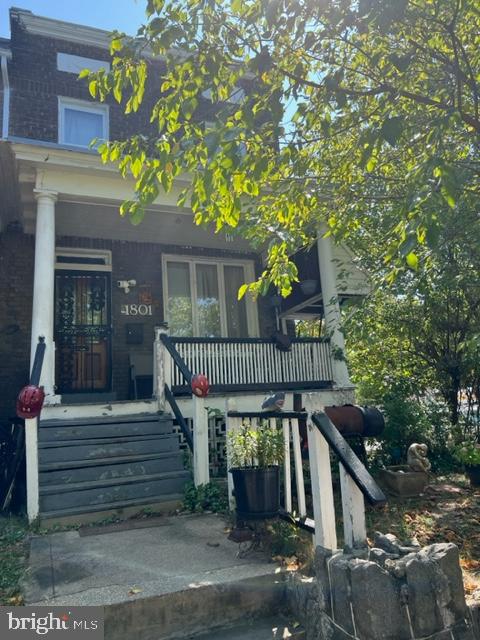 a view of a house with a deck