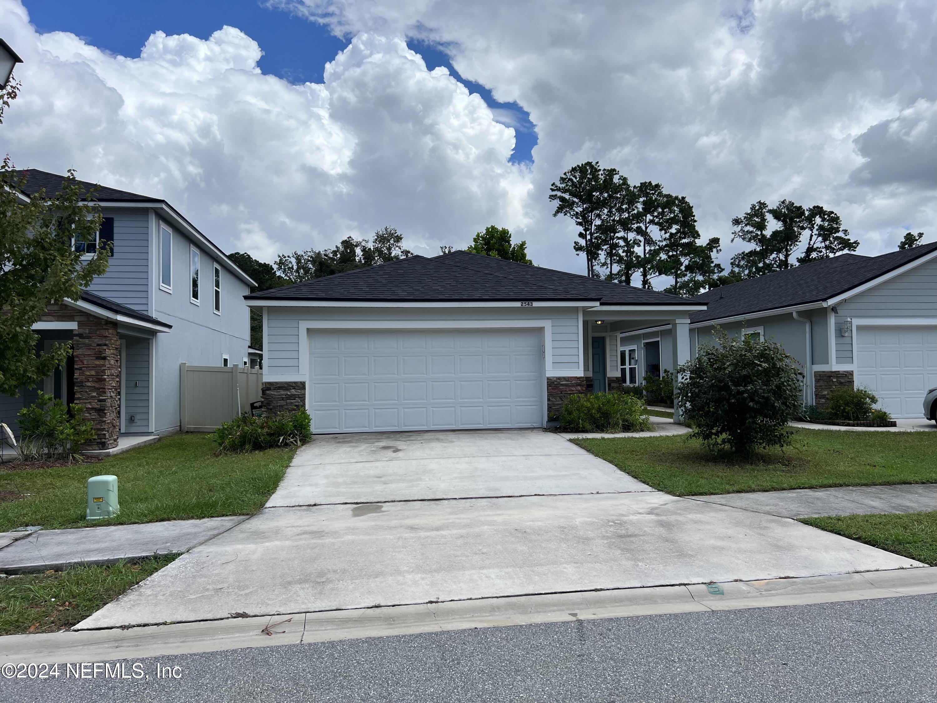 front view of house with a yard