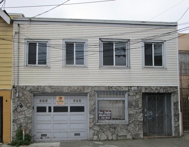 a front view of a house