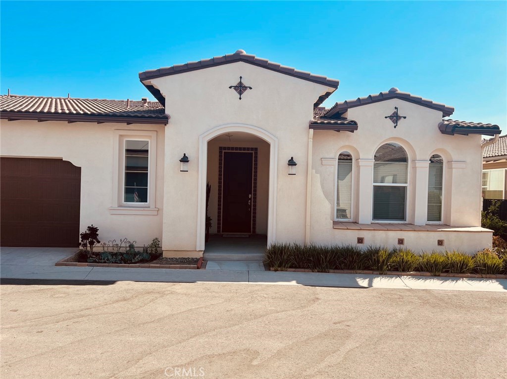 a front view of a house