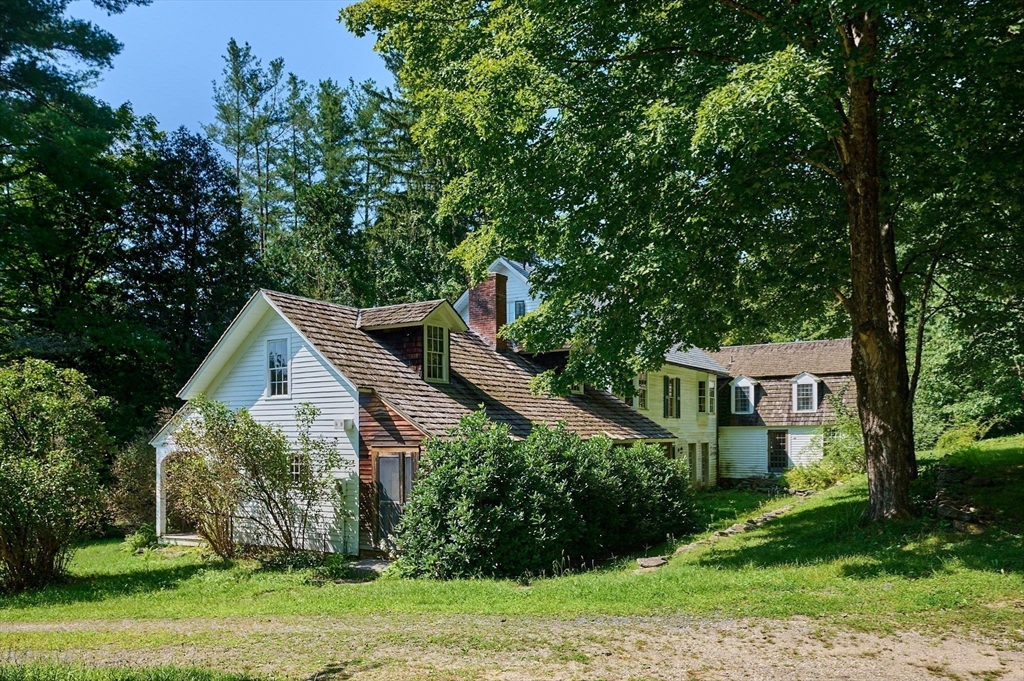 a view of house and garden