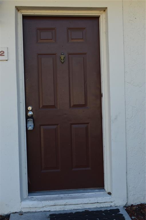 a view of front door