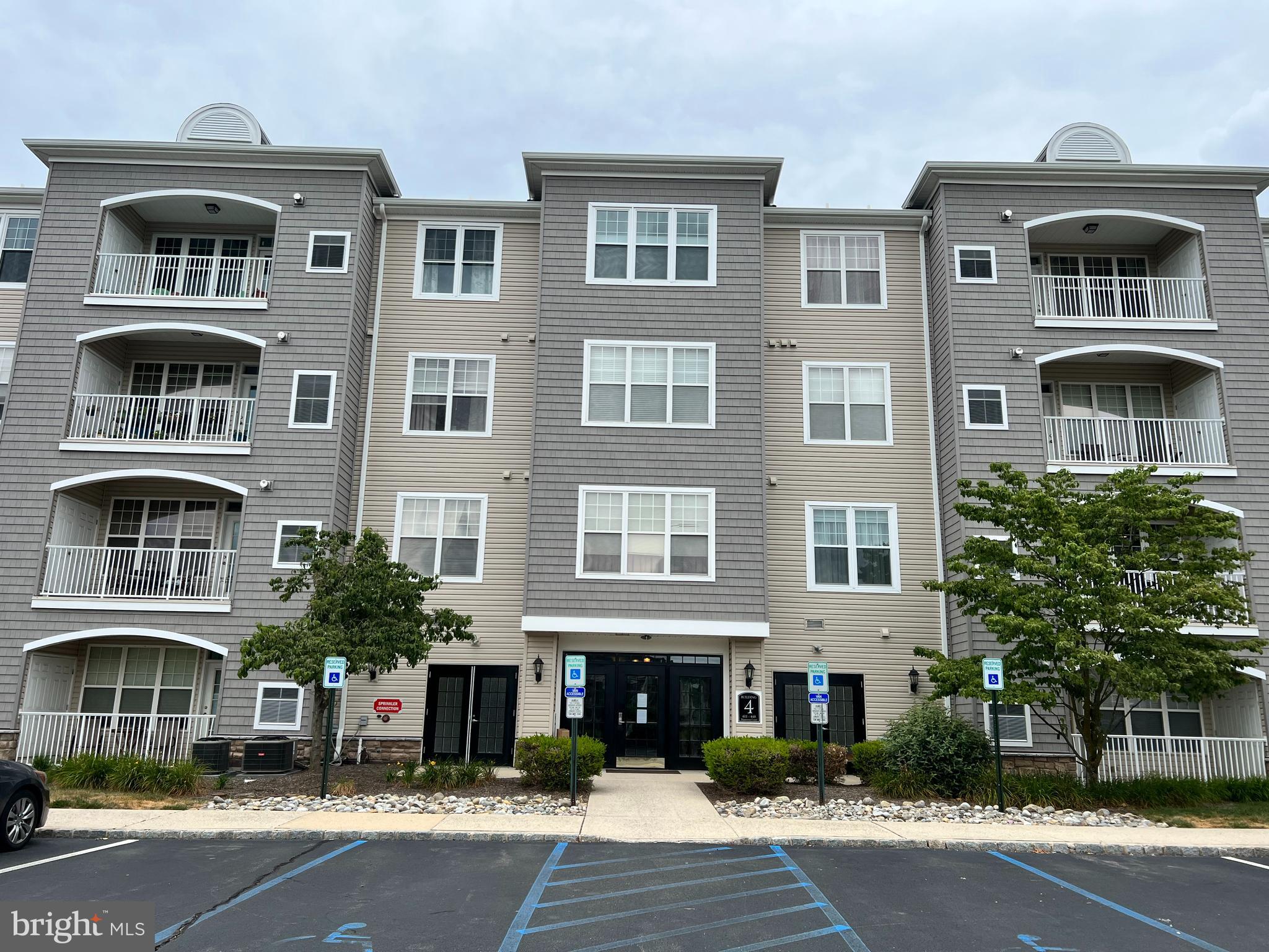 a front view of residential building