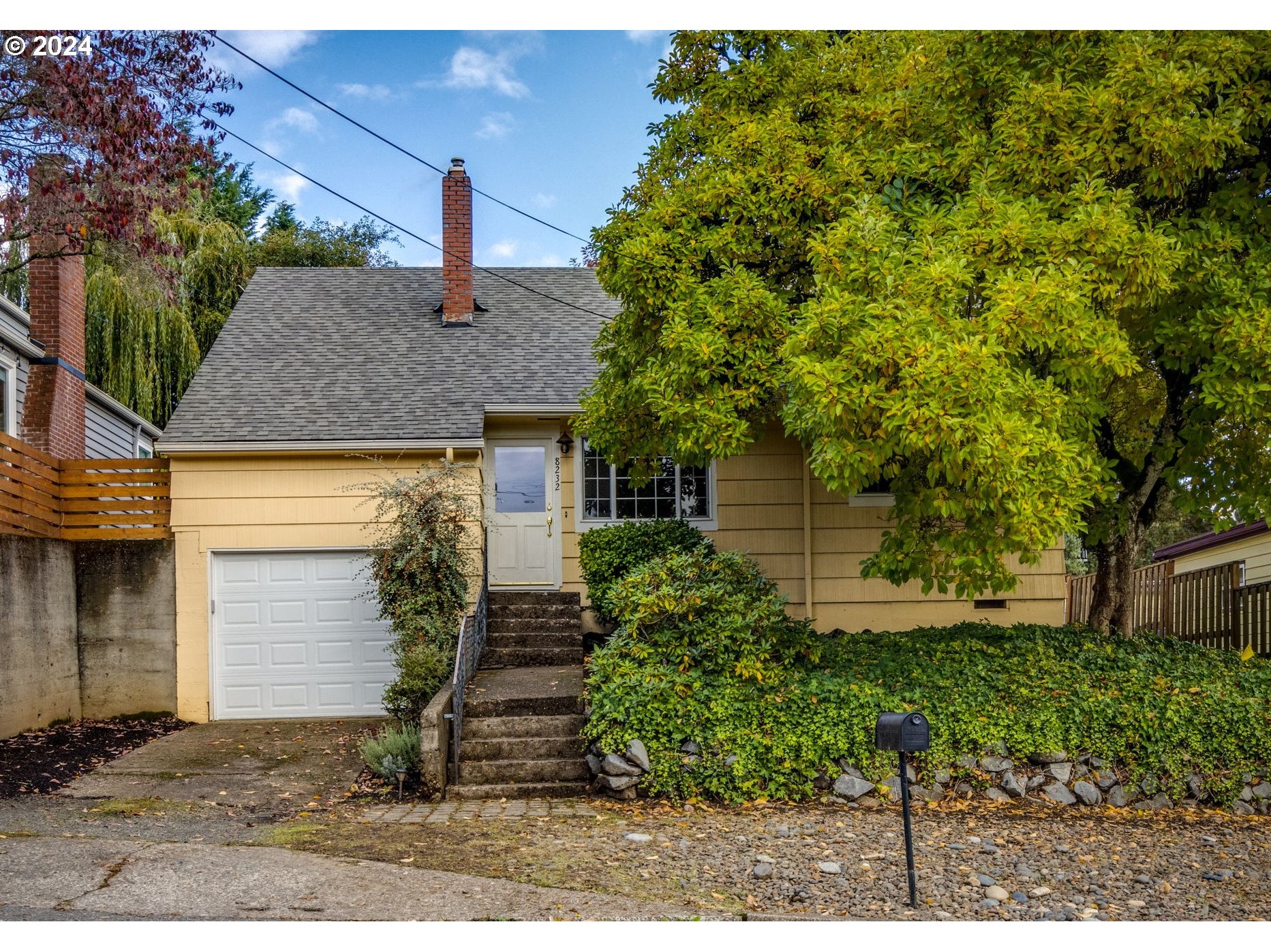 front view of house with a yard