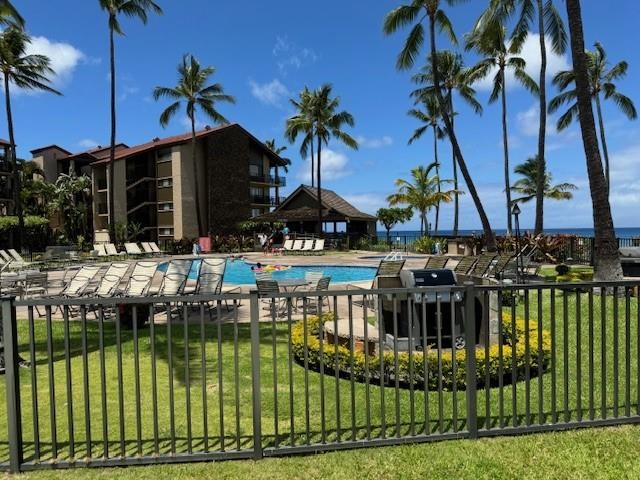 a view of a house with a ocean view