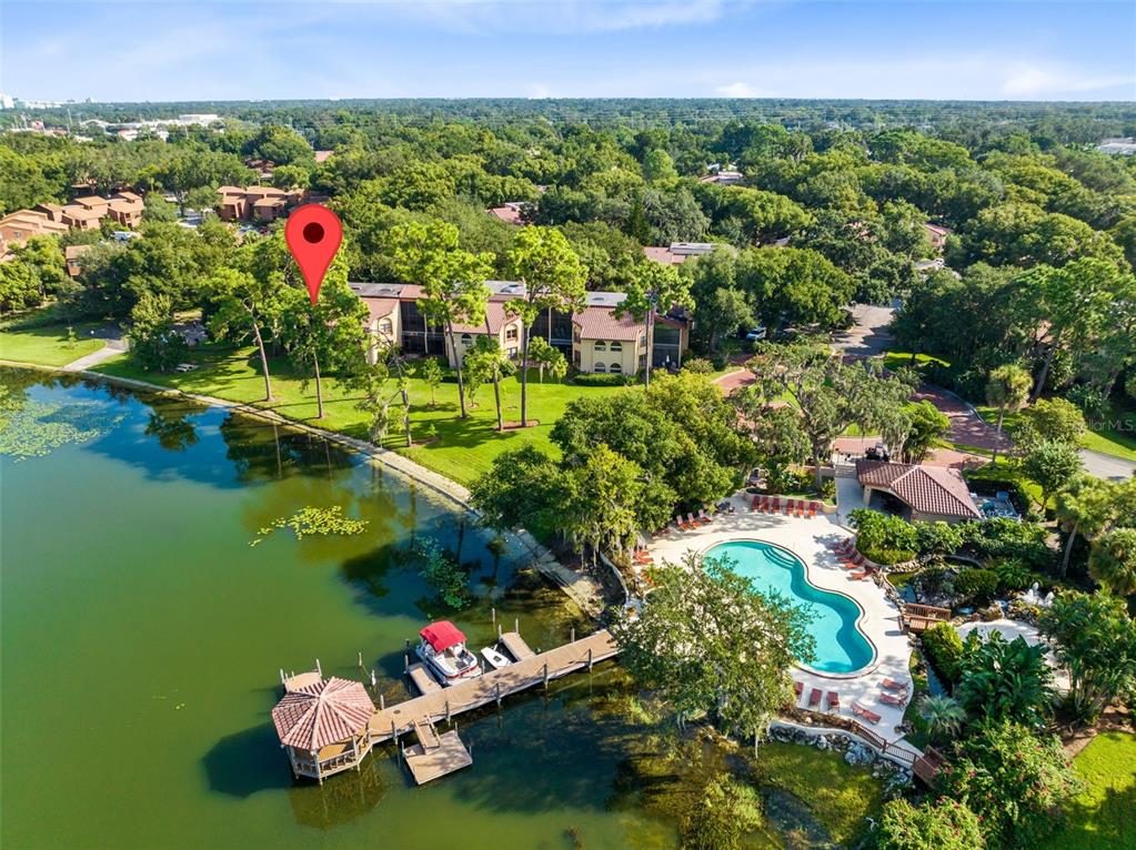 a aerial view of multiple house