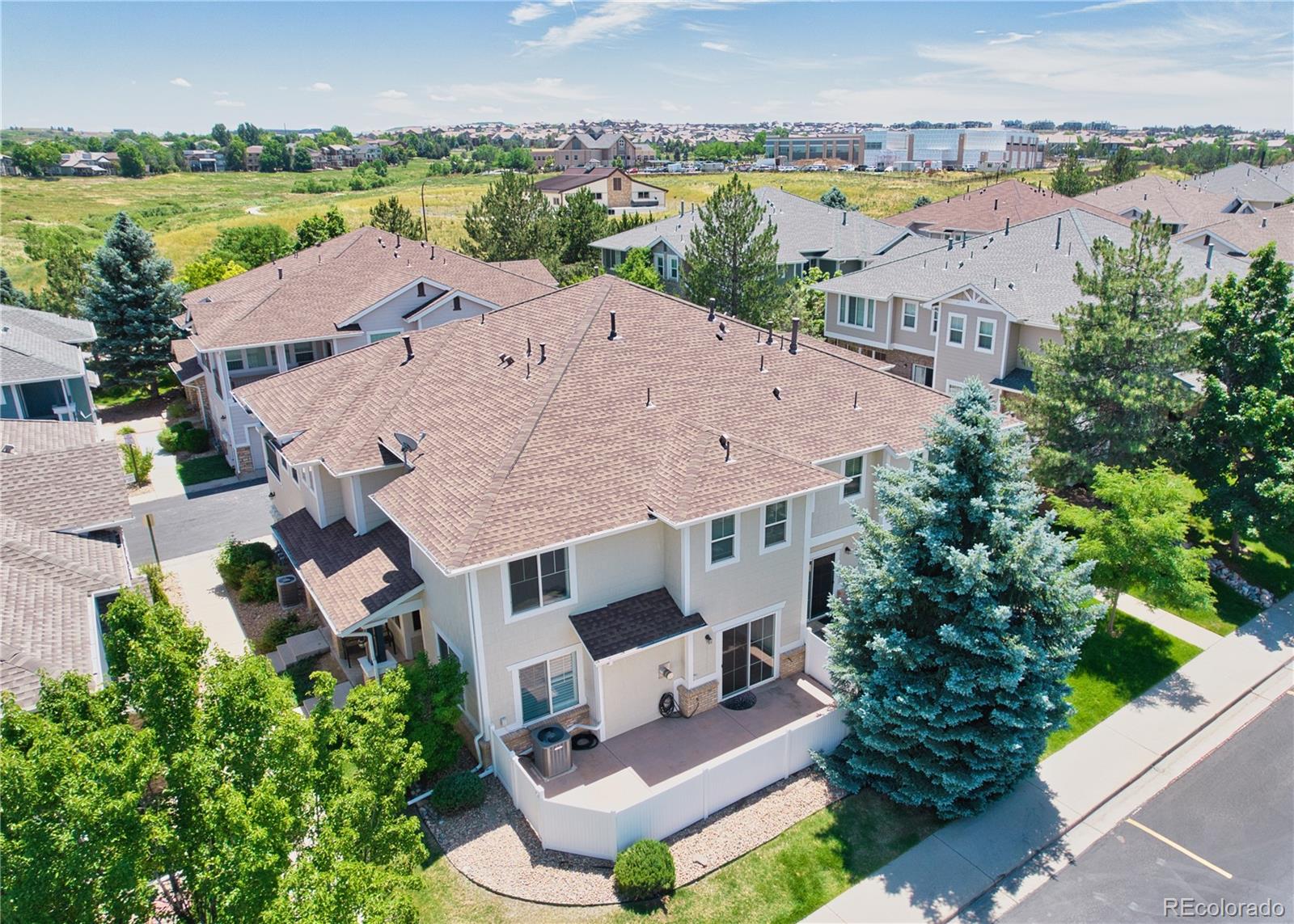 an aerial view of house with outdoor space