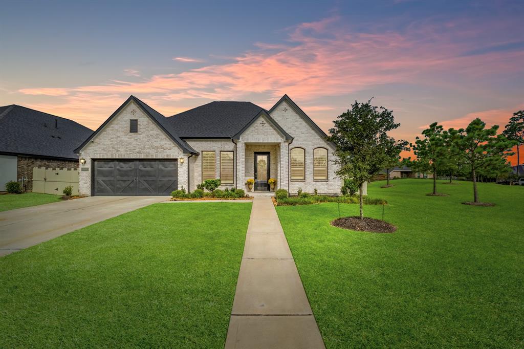 a front view of a house with yard