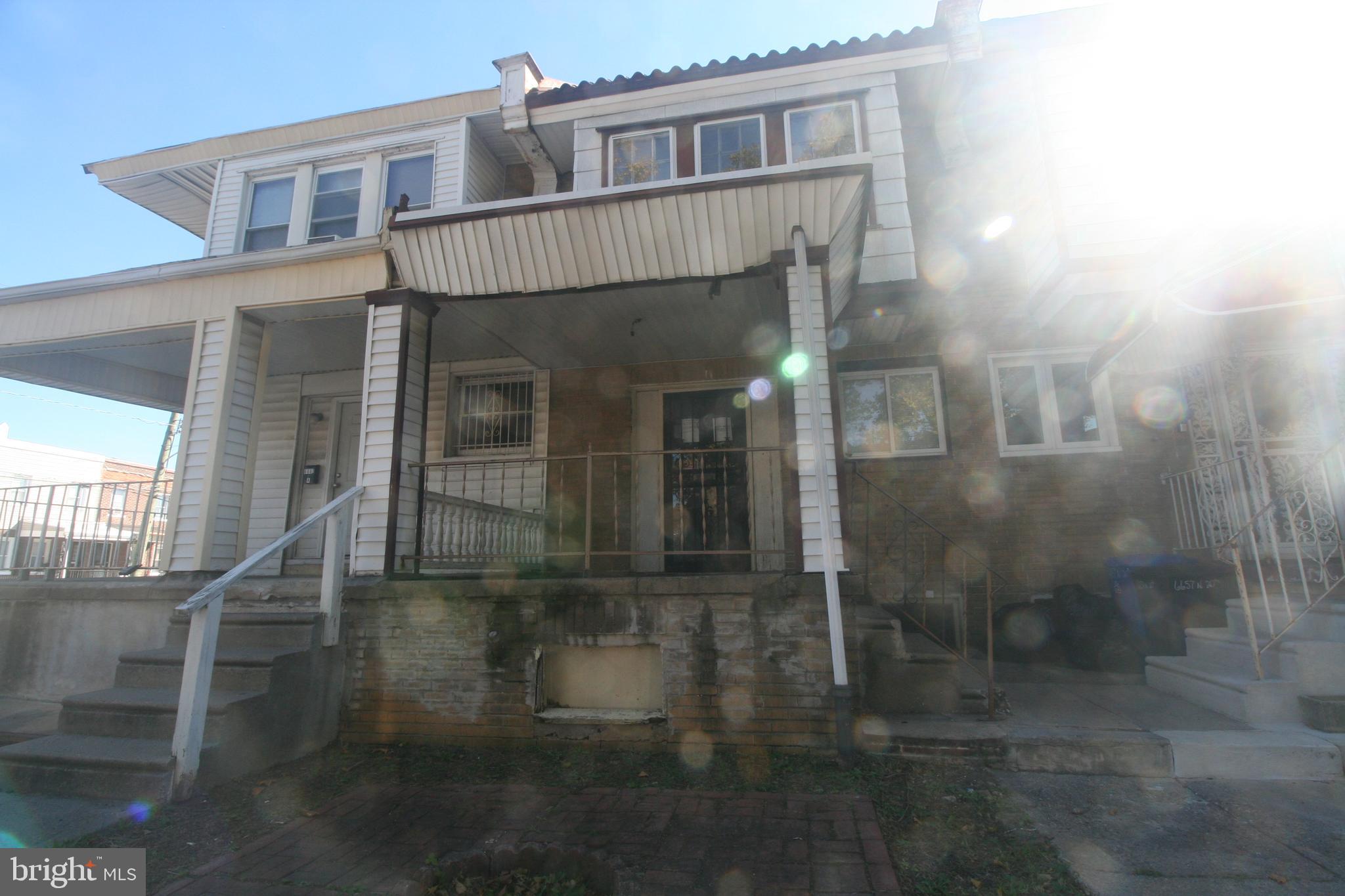 a view of a porch