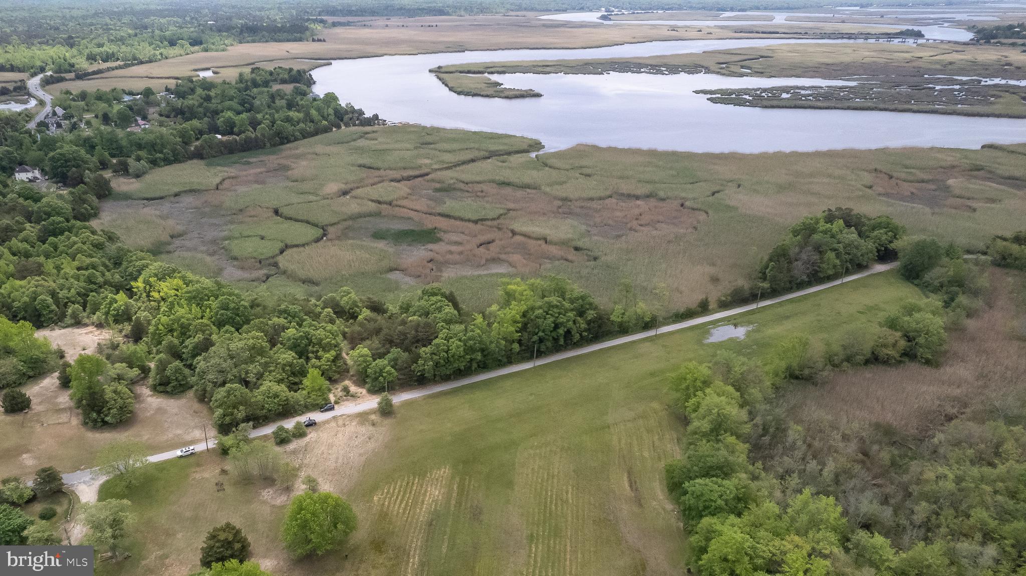 a view of a yard with a lake