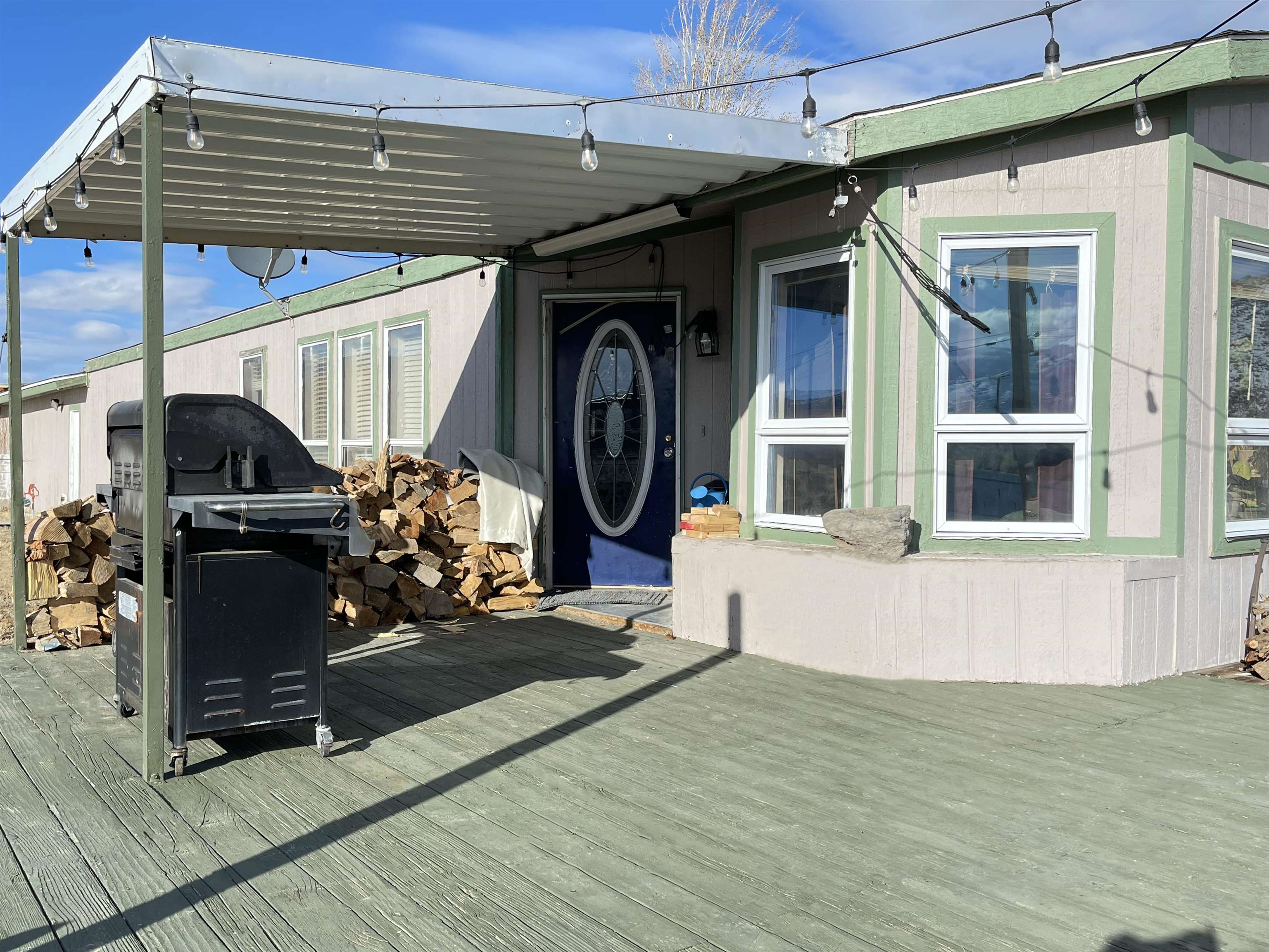 a view of a house with gym equipment