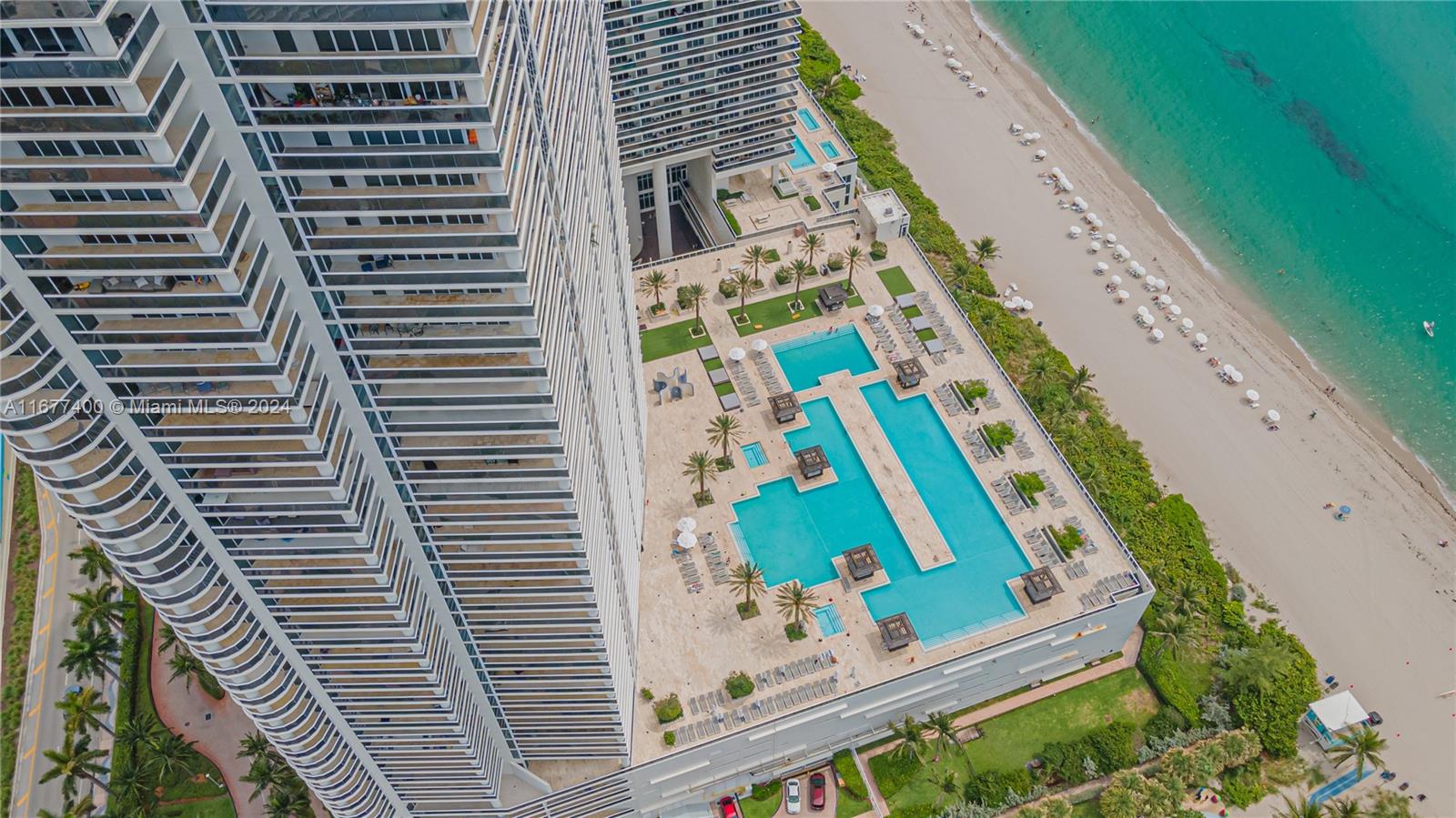 a bird view of buildings