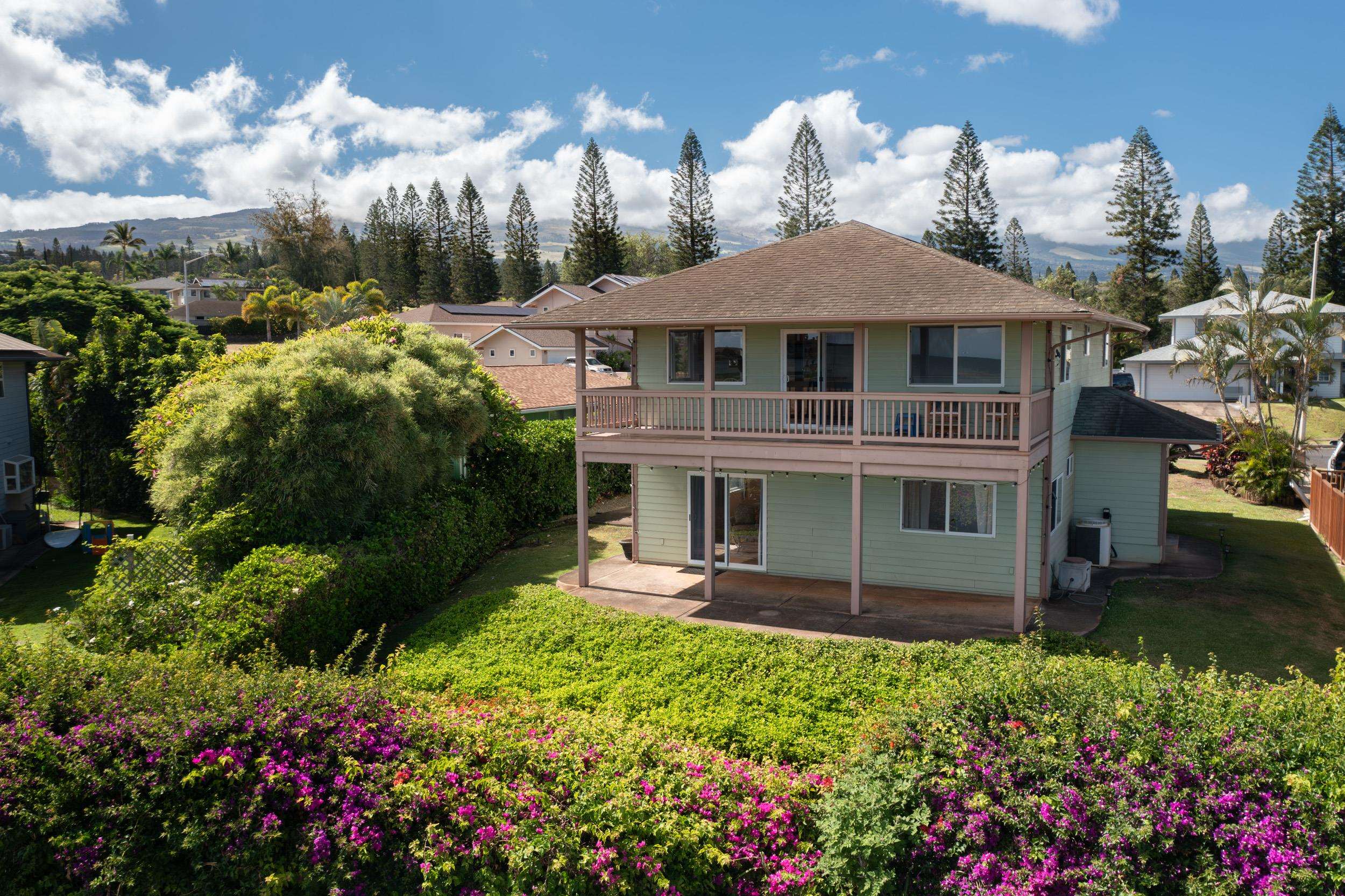 a aerial view of a house