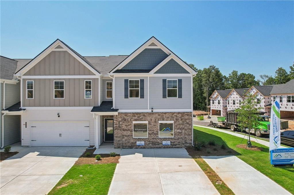 a front view of house with yard