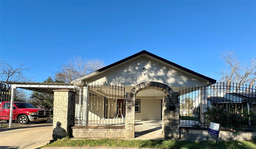 a view of a house with a porch