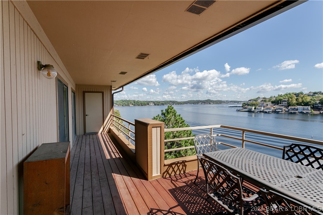 spacious deck with view