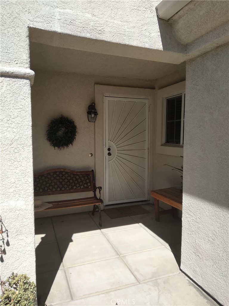 a view of front door