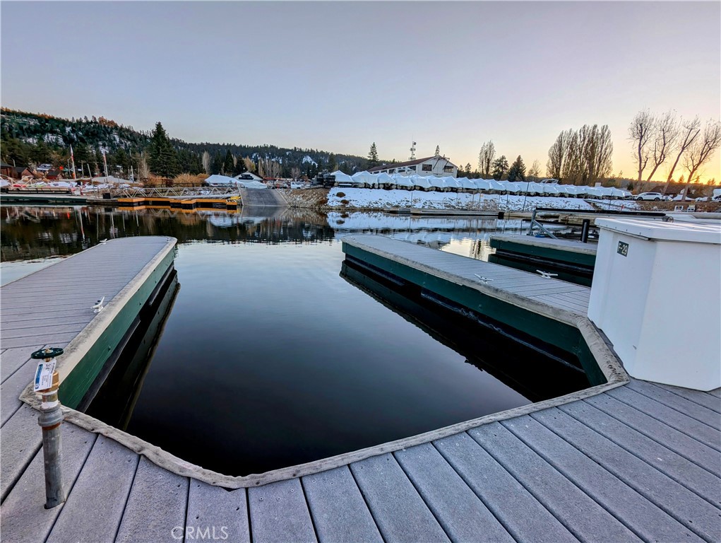 a view of roof deck with seating space