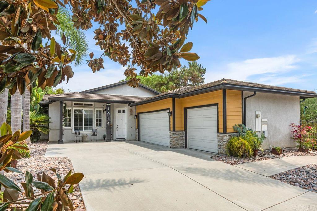 3 Car garage concrete tile roof