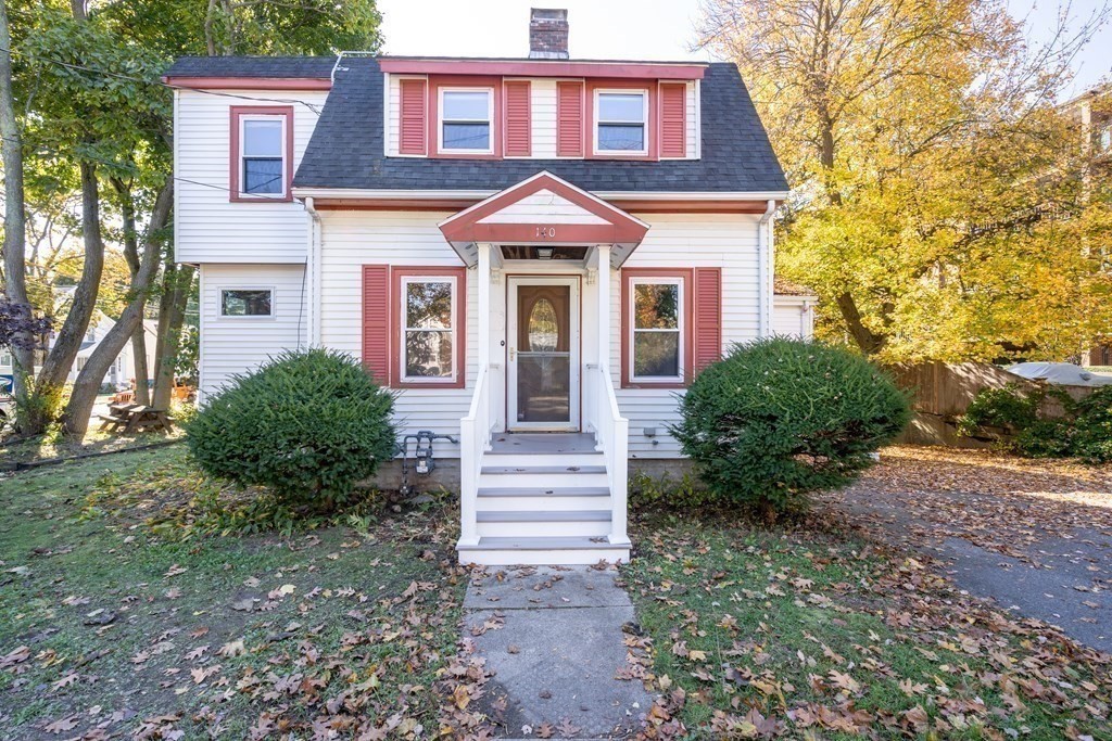 a front view of a house